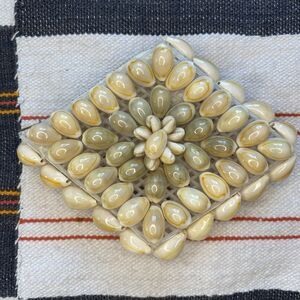 Vintage Cowrie Seashell Coin Purse. Handcrafted. No Chips. Boho.